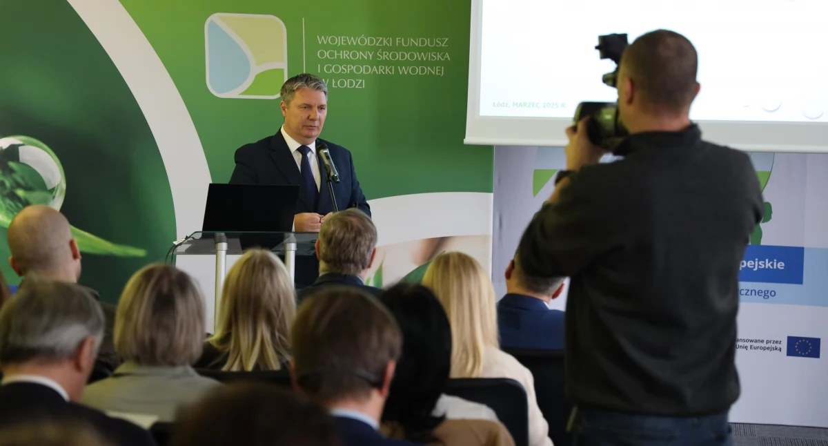 Na zdjęciu: Wystąpienie prezesa zarządu Piotra Kopka