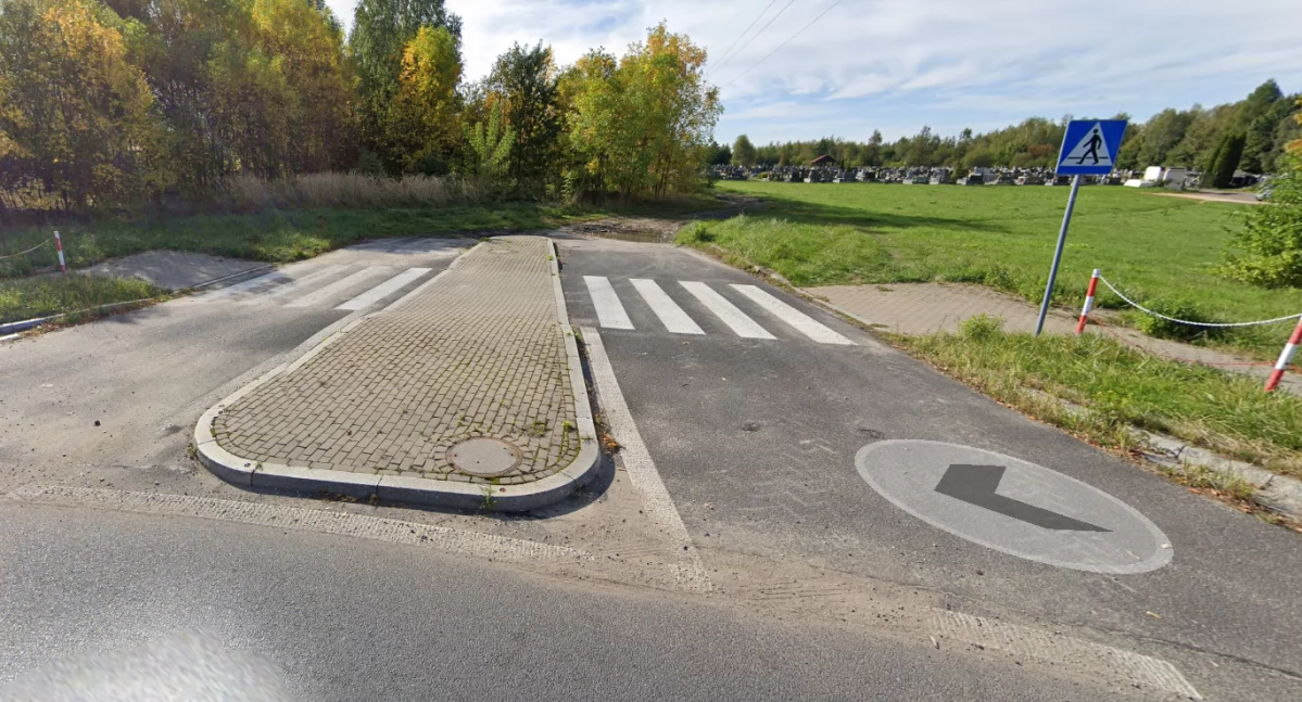 Na zdjęciu: Tu ma się zaczynać brakująca część obwodnicy miasta, fot. zrzut ekranu z Google Maps