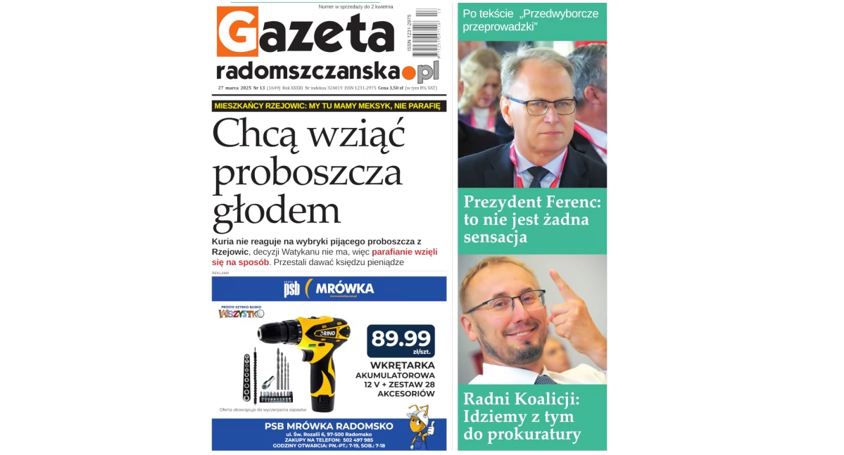 Na zdjęciu: Okładka najnowszego wydania Gazety