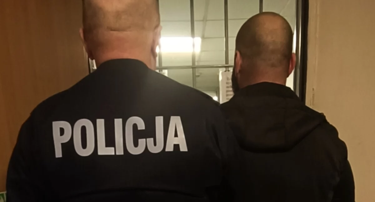 Na zdjęciu: 37-latek był pijany, kiedy zaatakował 25-latka, fot. KPP Radomsko