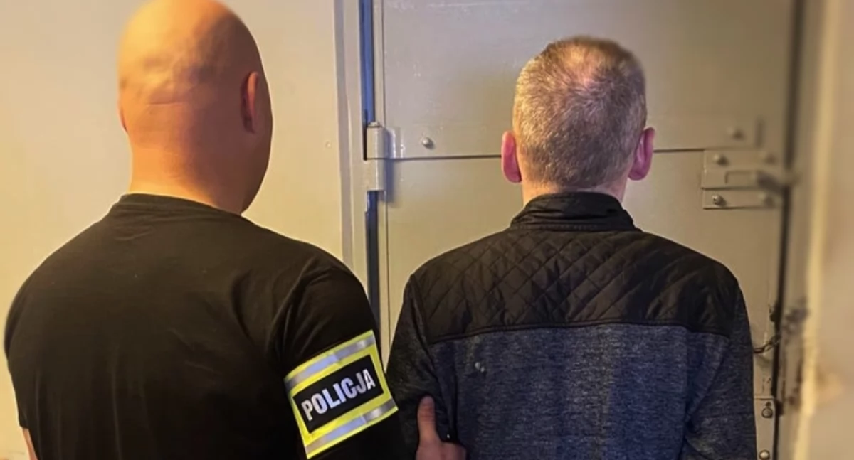 Na zdjęciu: 42-latkowi grozi do 10 lat więzienia, fot. Facebook/KPP Radomsko