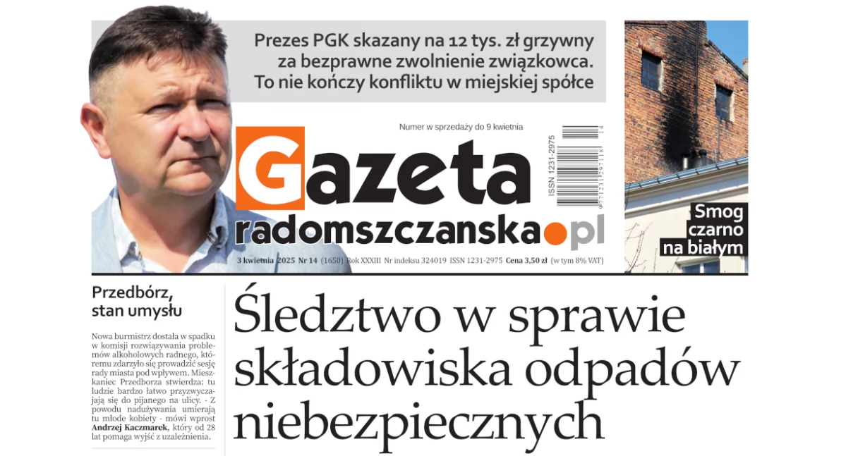 Na zdjęciu okładka najnowszego wydania Gazety