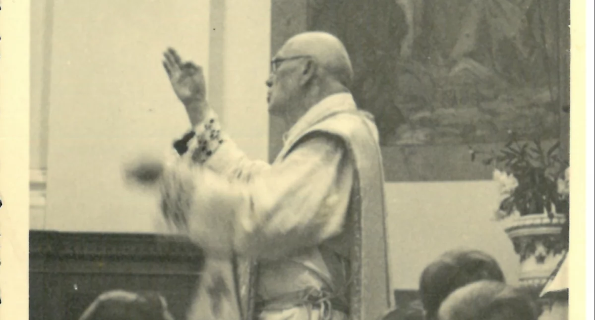 Na zdjęciu: Ks. Marian Jankowski w czasie wojny