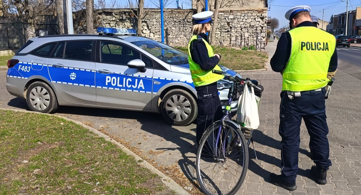Na zdjęciu: Ta akcja dotyczyła motocyklistów i rowerzystów, fot. KPP Radomsko