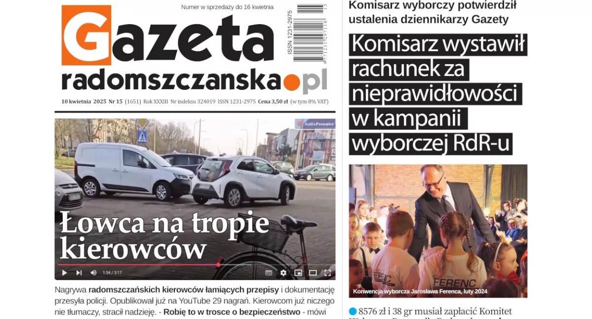 Na zdjęciu okładka najnowszego wydania Gazety
