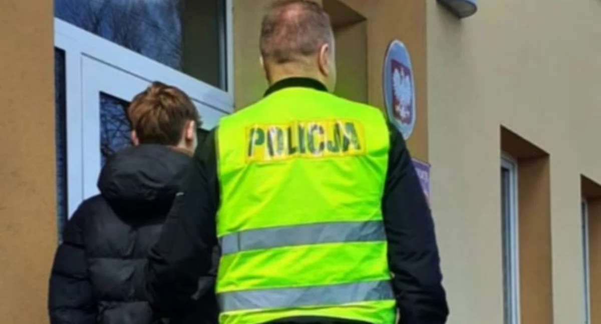 Na zdjęciu: Jeden z zatrzymanych 18-latków, fot. KPP Radomsko