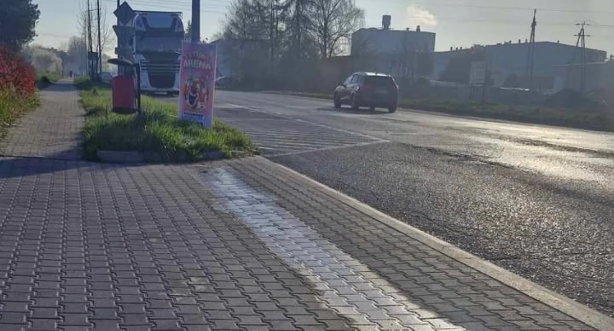 Na zdjęciu: Miejsce awarii, fot. nadesłane
