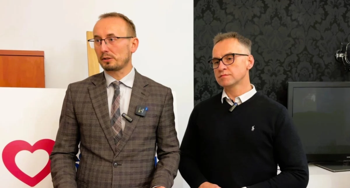 Na zdjęciu: Radni KO Michał Spólnicki i Rafał Dębski