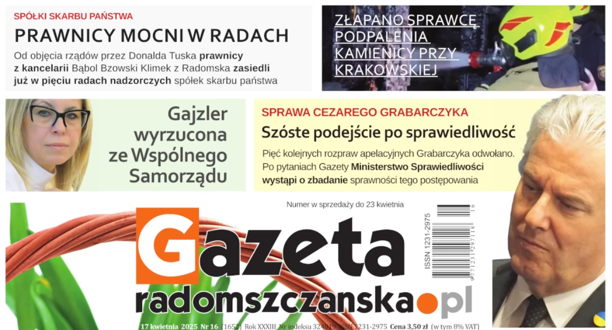 Na zdjęciu: Okładka najnowszego wydania Gazety