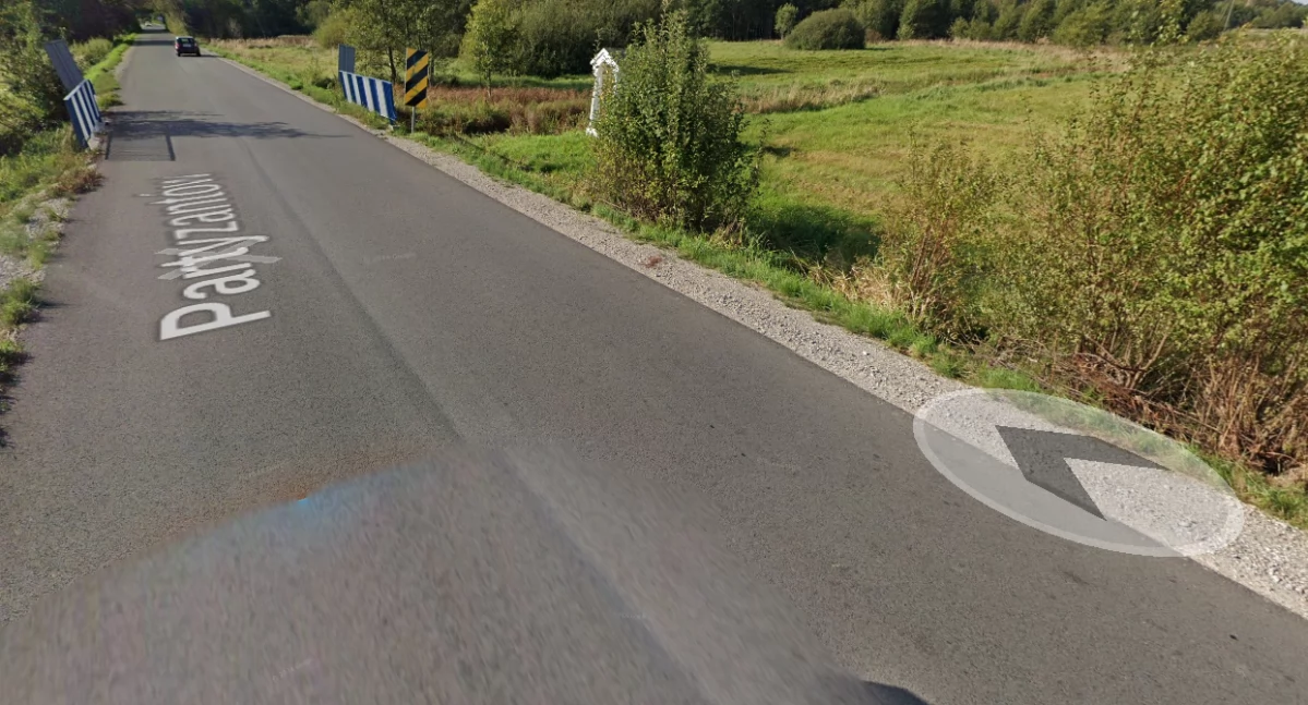 Na zdjęciu: Do wypadku doszło przed Żytnem, fot. zrzut ekranu/Mapy Google