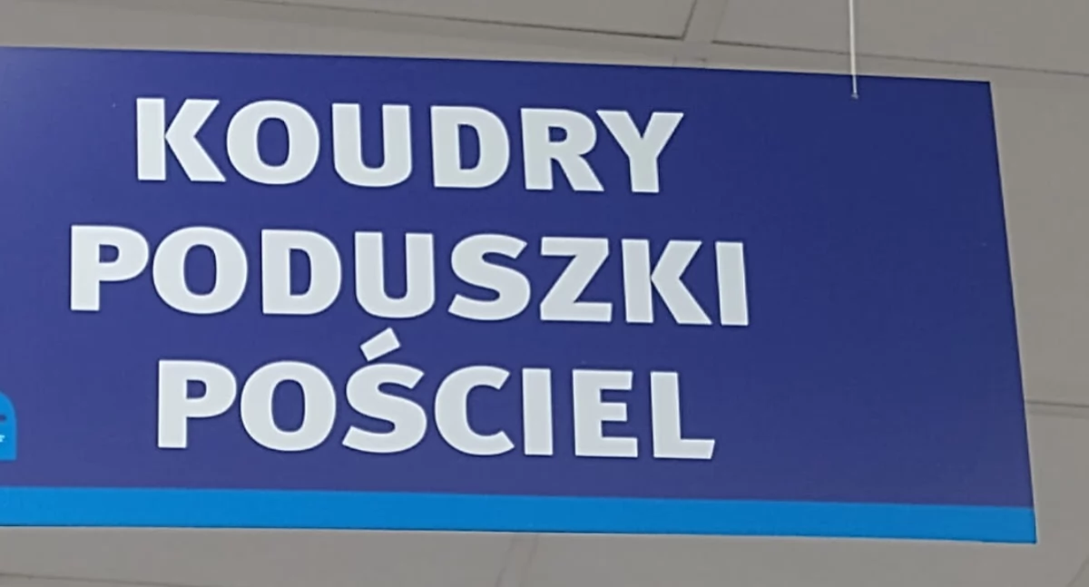 Na zdjęciu: Ta tablica znajduje się w jednym ze sklepów w Radomsku