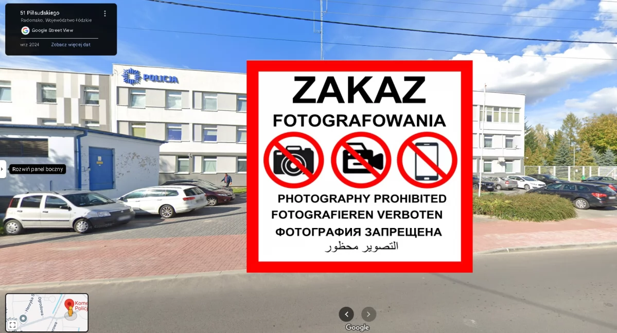 Na zdjęciu: KPP Radomsko, fot. Google Maps