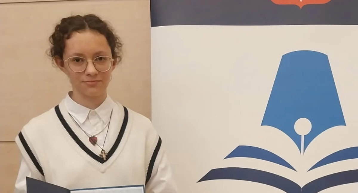 Na zdjęciu: Julia dotarła do finału konkursu, fot. Facebook/UM Radomsko