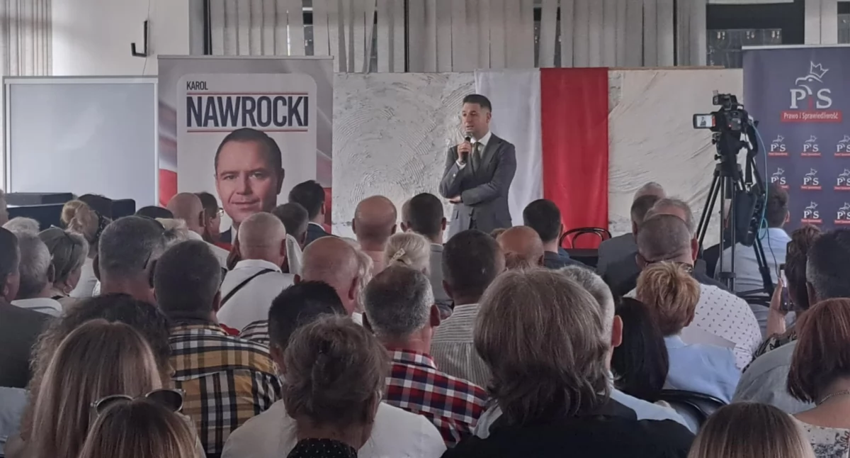 Na zdjęciu: Patryk Jaki spotkał się z członkami i sympatykami PiS-u w MDK, fot. Michał Koski, dyrektor biura posłanki Anny Milczanowskiej