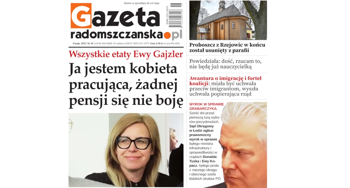 Na zdjęciu: Okładka najnowszego wydania Gazety