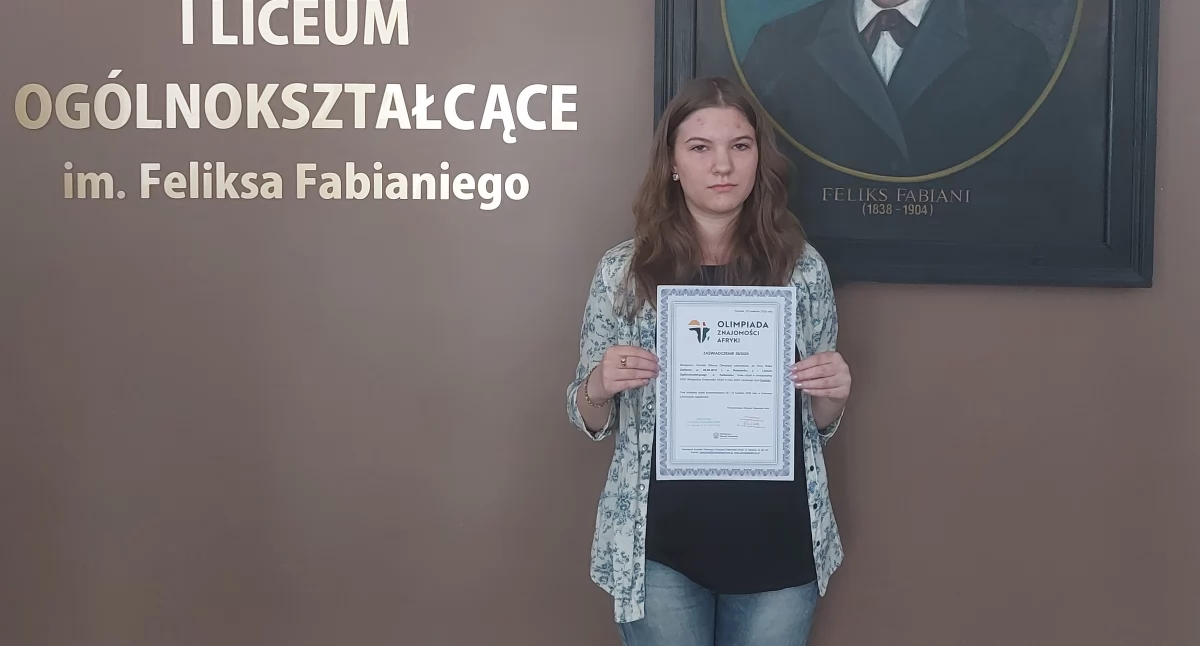 Na zdjęciu: Róża może wybierać, gdzie będzie studiować, fot. I LO