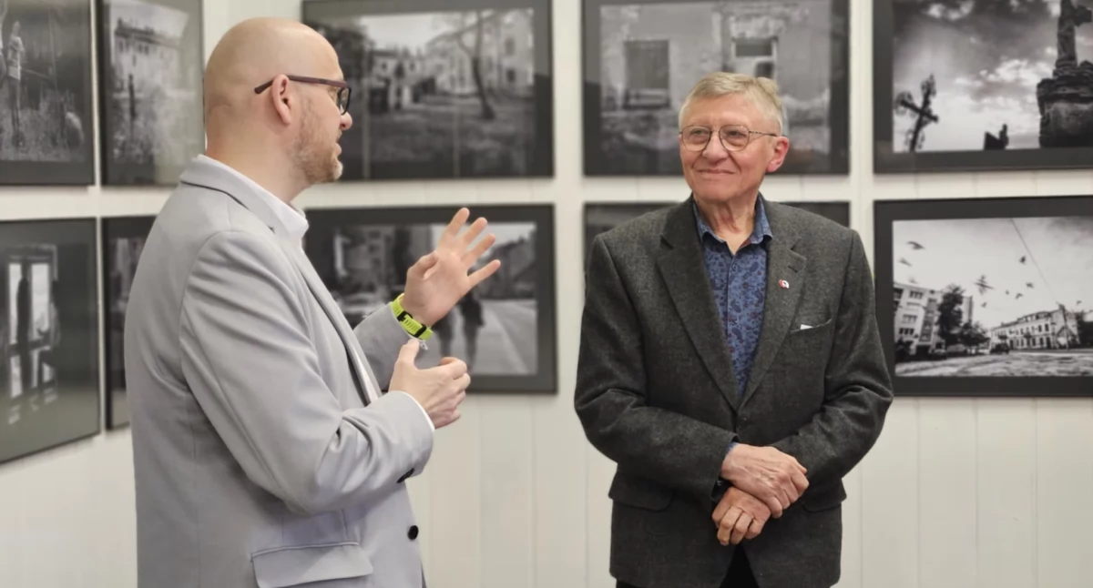 Na zdjęciu: od lewej Marcin Kwarta i Leszek Nowak, fot. Patryk Kamiński/Facebook/foto Pozytyw