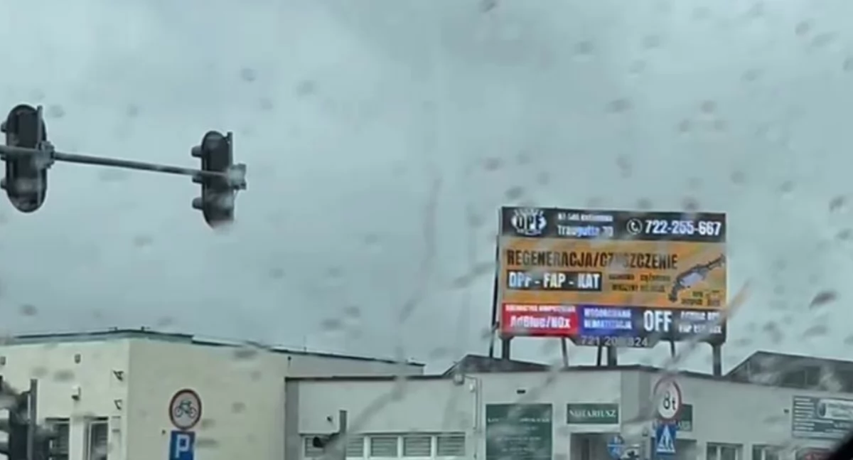 Telebim przy ul. Prymasa Wyszyńskiego w Radomsku