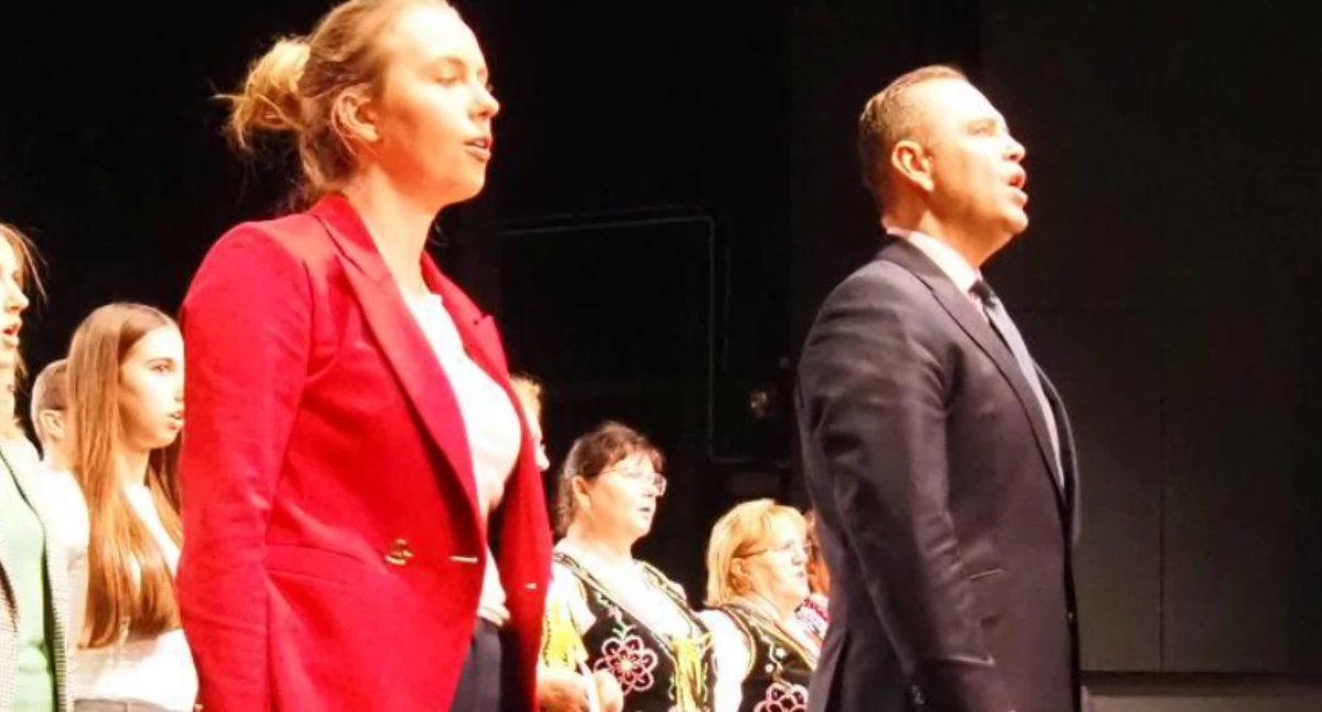 Na zdjęciu: karol Nawrocki na partyjnym wiecu w MDK w Radomsku, 2 lutego 2025