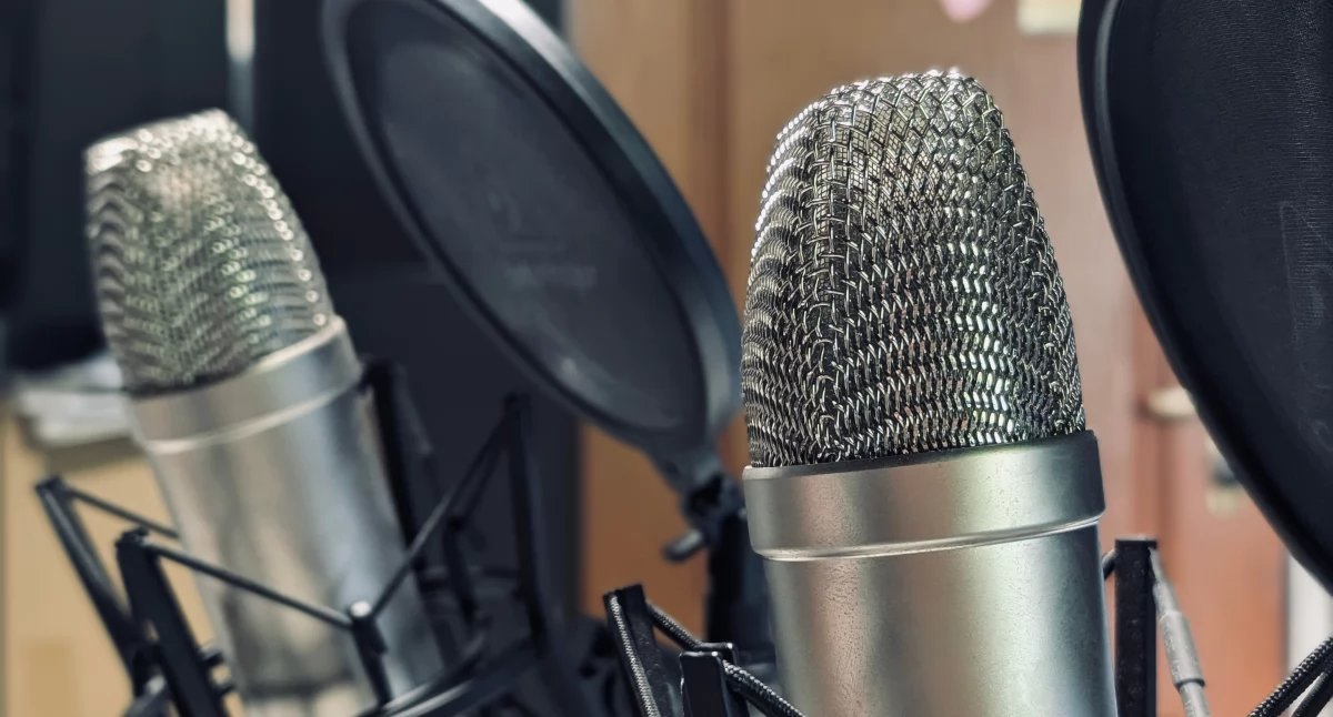 Na zdjęciu studio podcastowe Gazety Radomszczańskiej