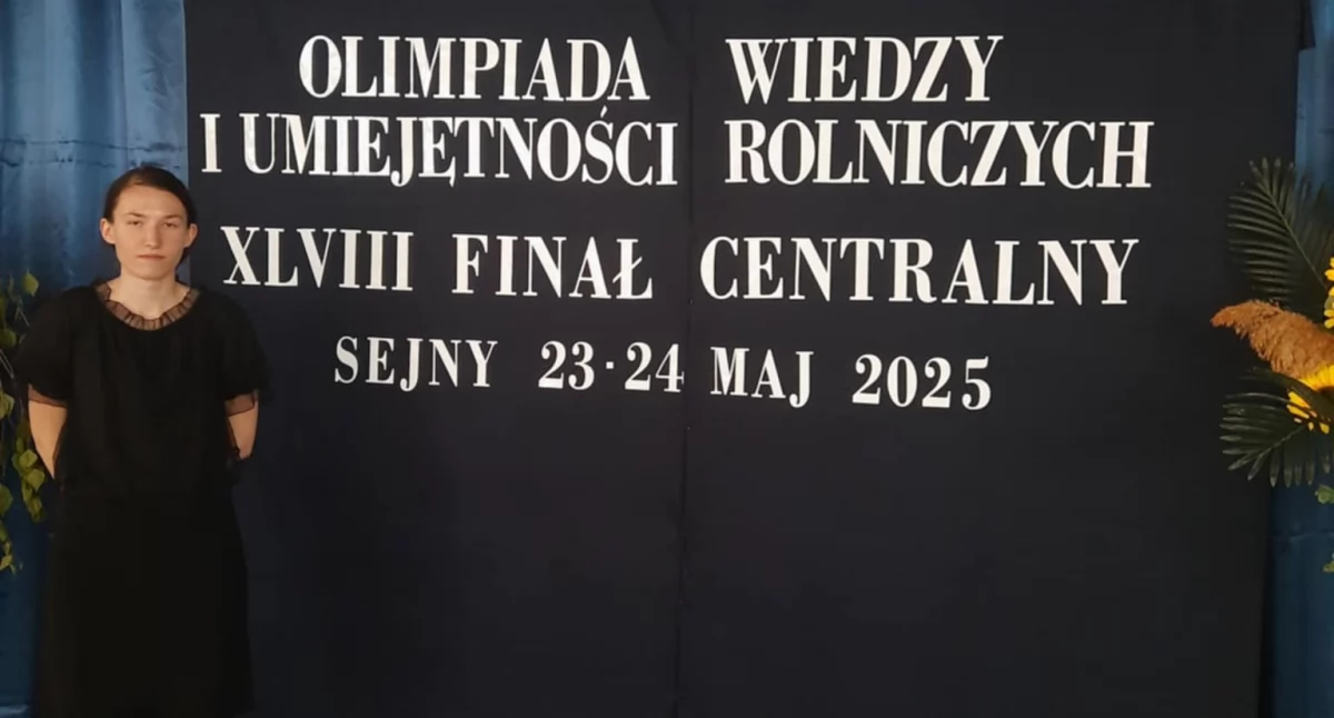 Na zdjęciu: laureatka Olimpiady Wiedzy i Umiejętności Rolniczych, fot. ZSCKR w Dobryszycach