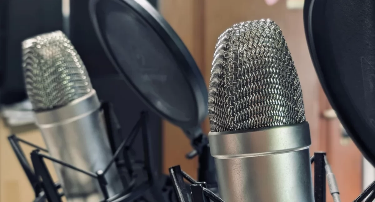 Na zdjęciu studio podcastowe Gazety Radomszczańskiej
