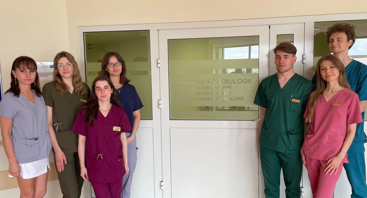 Na zdjęciu: Studenci ćwiczenia mają w Radomsku, fot. Facebook/Szpital Powiatowy