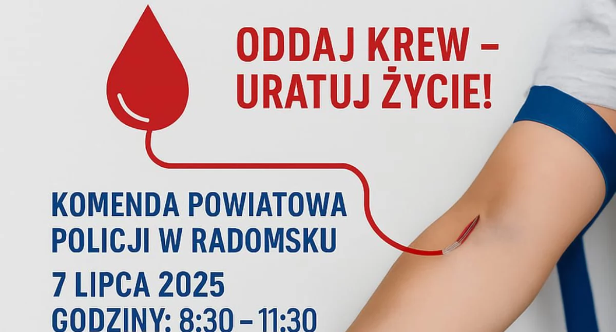 Na zdjęciu: Plakat promujący, fot. Facebook/KPP w Radomsku