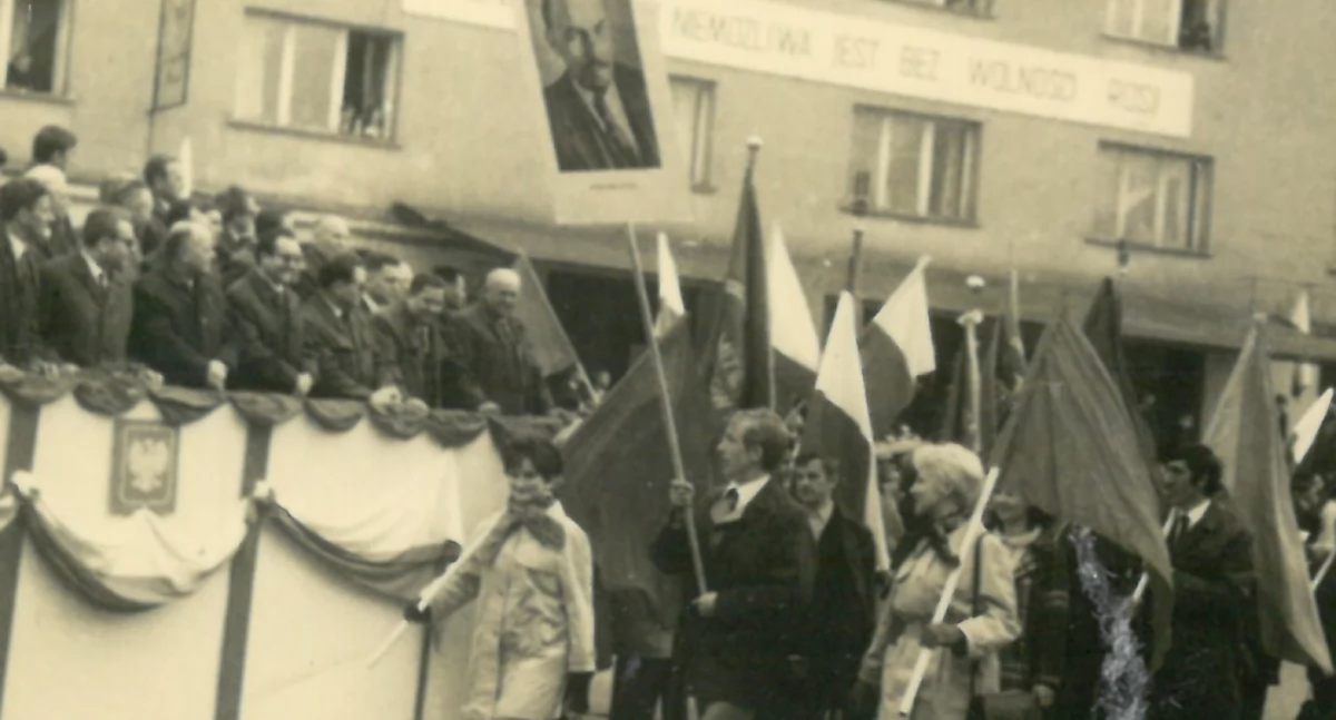 Na zdjęciu: Obchody 1 maja, lata 70. Zbiory muzeum