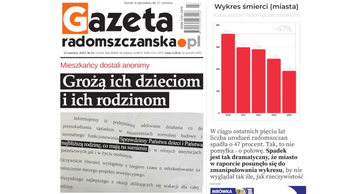 Na zdjęciu: Okładka najnowszego wydania Gazety