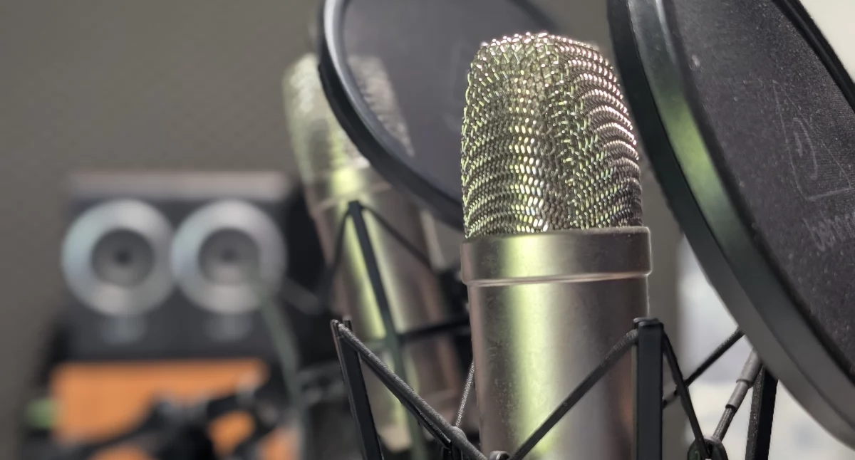 Na zdjęciu studio podcastowe Gazety Radomszczańskiej
