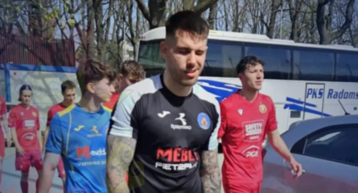 Na zdjęciu: Mykyta wraca do drużyny, w której kiedyś bronił, fot. Facebook/RKS Radomsko