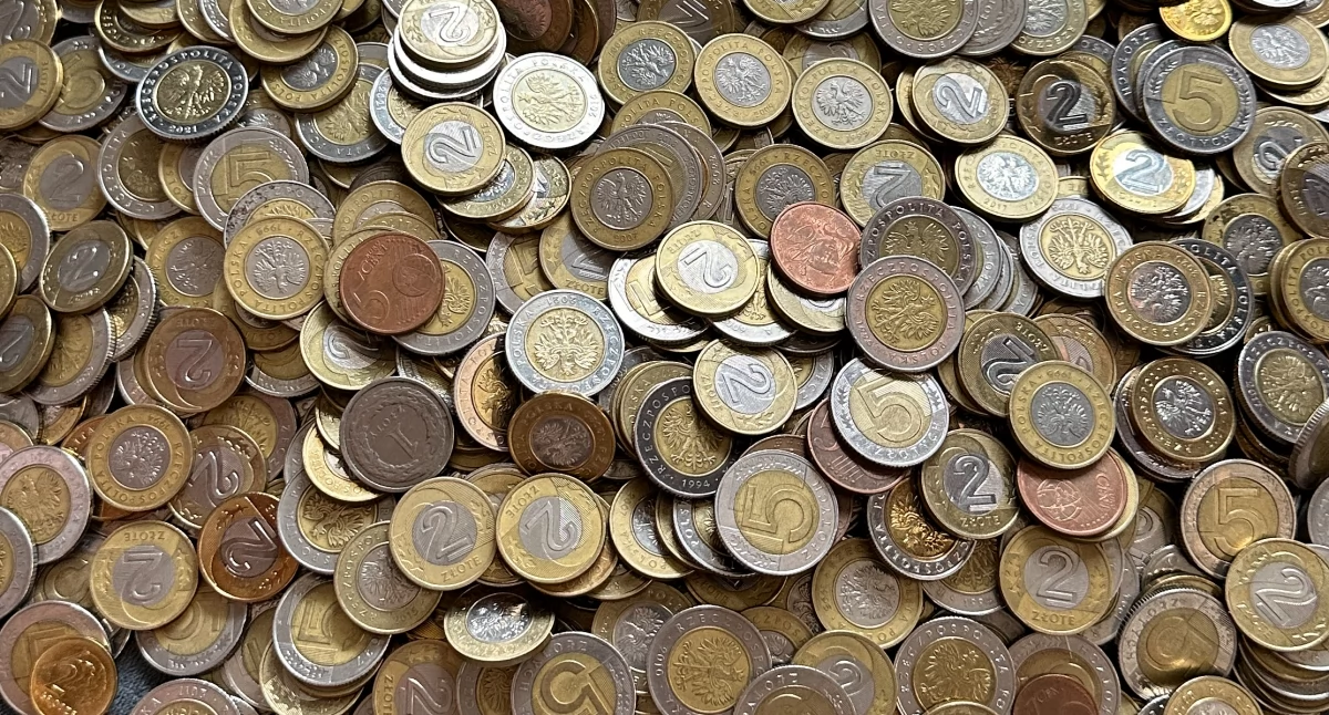 Na zdjęciu: monety polskie dwa i pięć złotych, zdjęcie ilustracyjne
