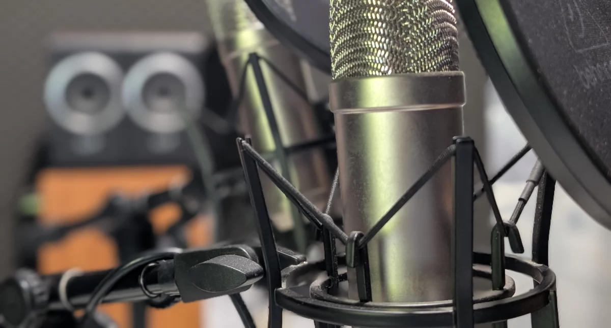 Na zdjęciu studio podcastowe Gazety Radomszczańskiej