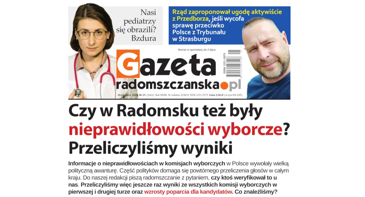 Na zdjęciu: Okładka najnowszego wydania Gazety