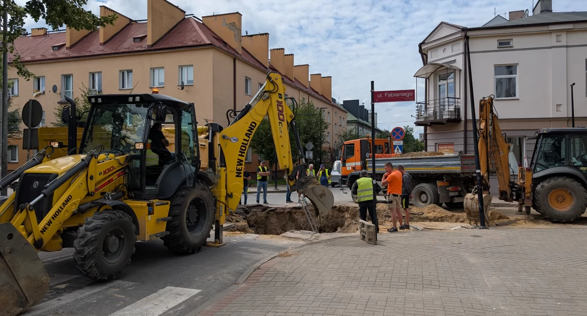 Na zdjęciu: Rozpoczęły się prace na skrzyżowaniu Fabianiego i Prymasa Wyszyńskiego