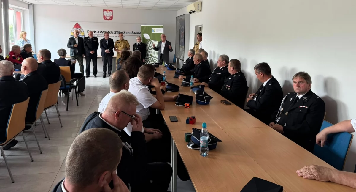 Na zdjęciu: Spotkanie odbyło się w KP PSP Radomsko
