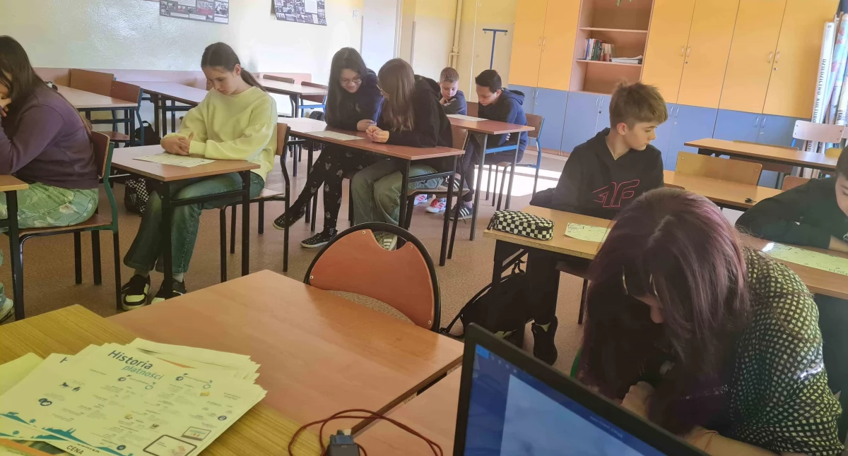 Na zdjęciu: Poznawali pieniądze na różne sposoby