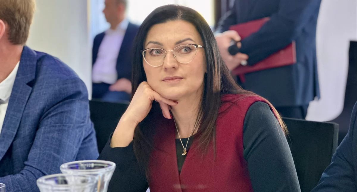 Na zdjęciu: Wójt Gminy Kobiele Wielkie Beata Pokora