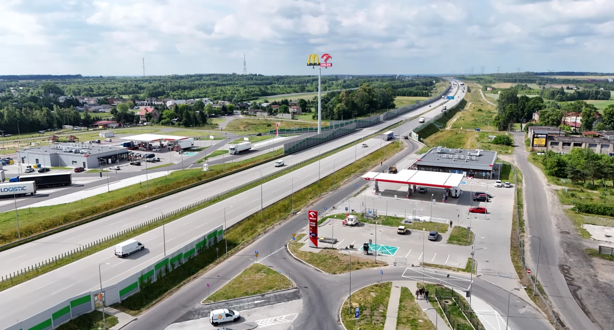 Na zdjęciu: Nowa stacja przy A1 już czynna, fot. GDDKiA Łódź