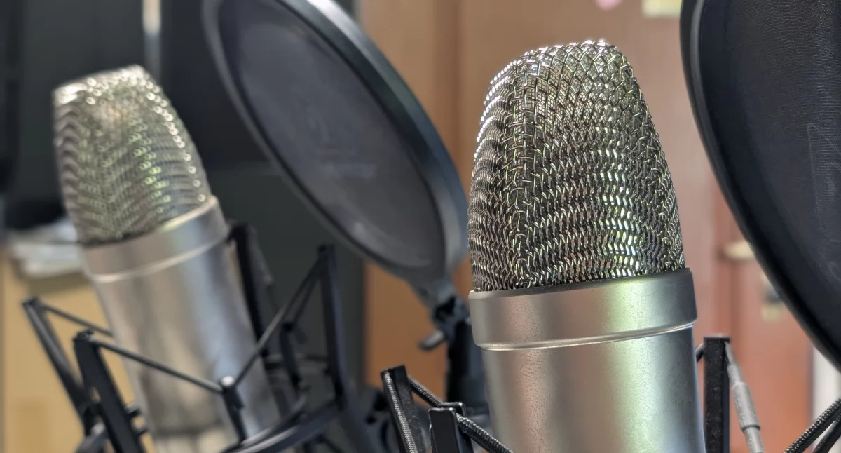 Na zdjęciu studio podcastowe Gazety Radomszczańskiej