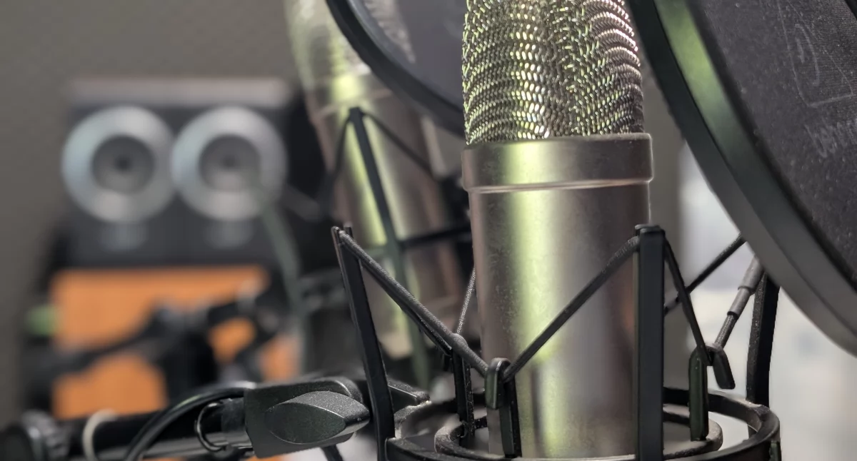 Na zdjęciu studio podcastowe Gazety Radomszczańskiej