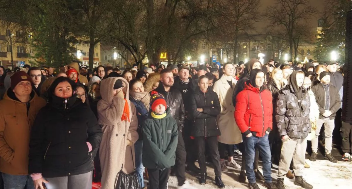 Na zdjęciu: Spotkanie Sławomira Mentzena z wyborcami w Radomsku, styczeń 2025 