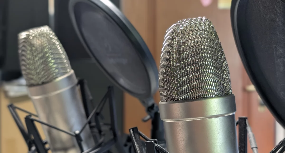 Na zdjęciu studio podcastowe Gazety Radomszczańskiej