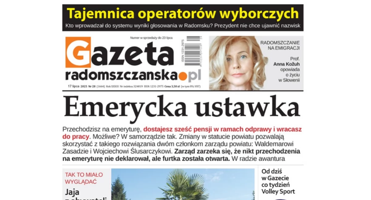 Na zdjęciu okładka najnowszego wydania Gazety i strona 3