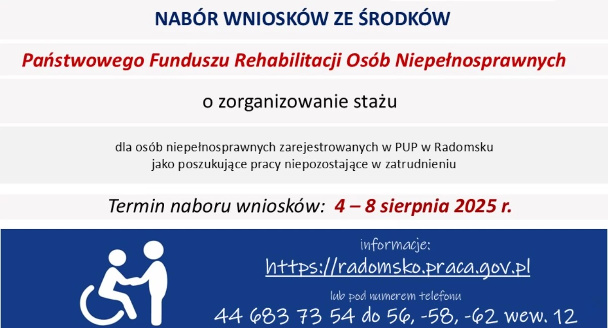 Na zdjęciu: plakat promujący, fot. Facebook/PUP Radomsko