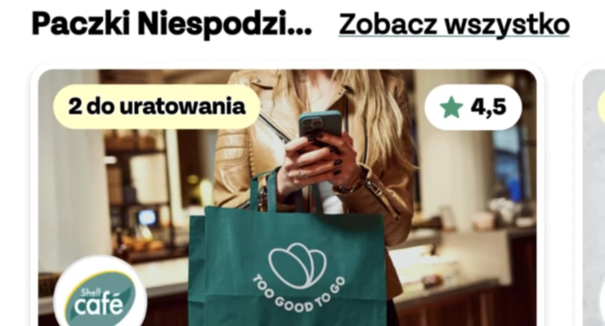 Na zdjęciu: Screen apki Too Good To Go