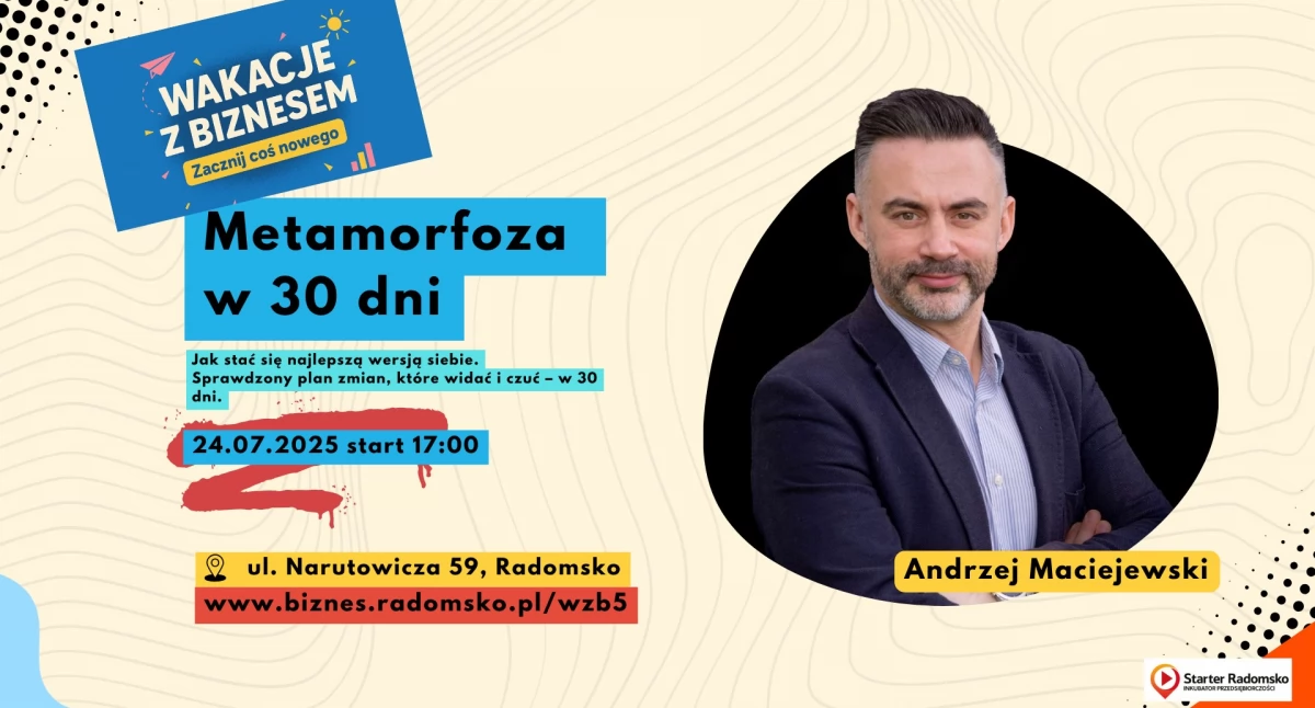 Na zdjęciu: Plakat promujący, fot. Facebook/Starter Radomsko