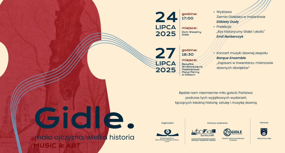 Na zdjęciu plakat zapowiadający wydarzenia
