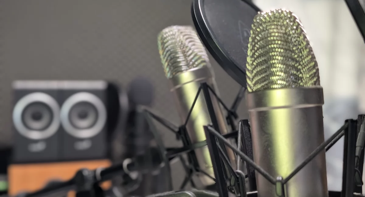 Na zdjęciu studio podcastowe Gazety Radomszczańskiej